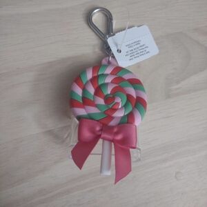 Bath Body Works Christmas Lollipop Pocketbac Holder Keychain Clip Kawaii Decora